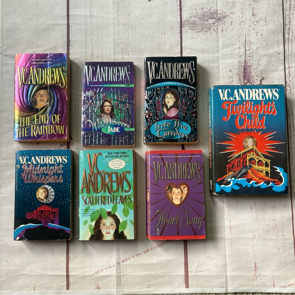 8 Random VC Andrews Paperback Book Of 6 +1 Hardback Some Keyhole Covers Books